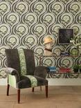 Nina Campbell Les Indiennes Wallpaper, Black Ncw4350-04