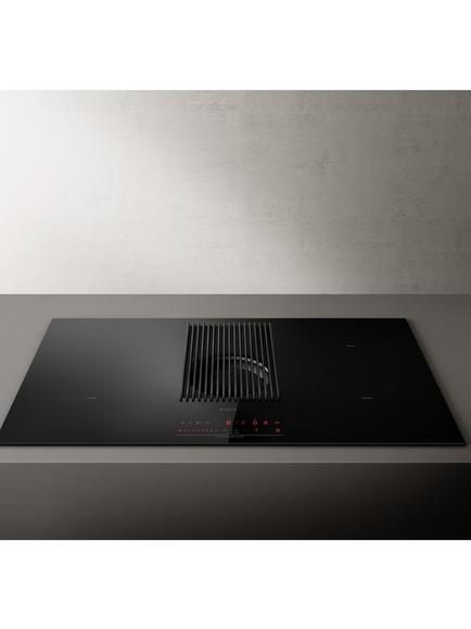 Elica Nikola Tesla Prime Recirculating 83cm Induction Hob, Black, Black