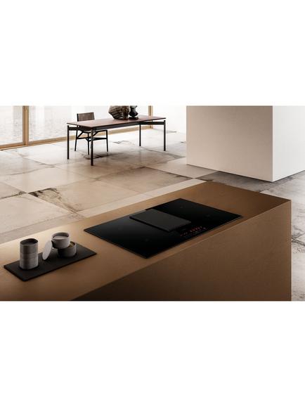 Elica NikolaTesla Prime 83cm Induction Hob With Extractor, Black - view 2, Black