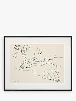 John Lewis Pablo Picasso 'War and Peace' Framed Print & Mount, 72 x 90cm, Black