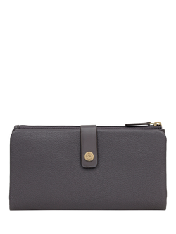 Radley Larks Wood Leather Large Folded Matinee Purse, Grey
