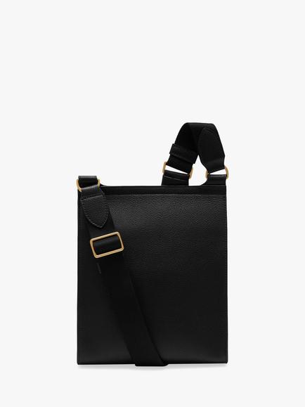Mulberry Antony Small Classic Grain Leather Satchel - view 2, Black/Gold