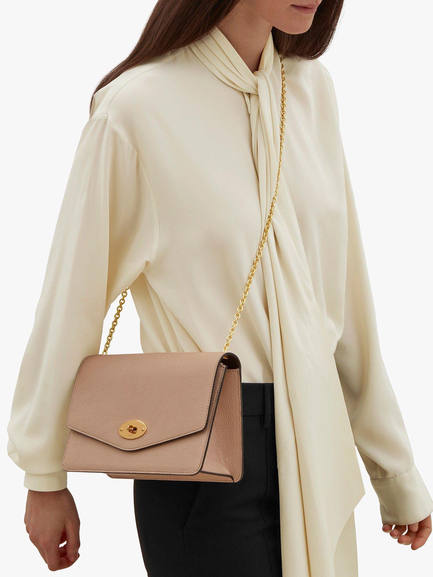Mulberry Darley Classic Grain Leather Cross Body Bag Rosewater