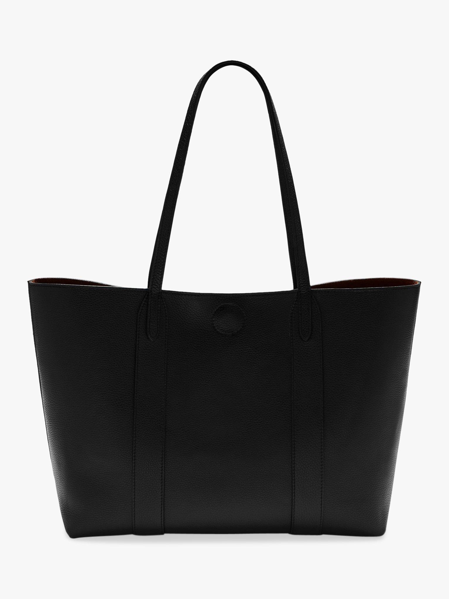 Mulberry Bayswater Small Classic Grain Leather Tote Bag Black