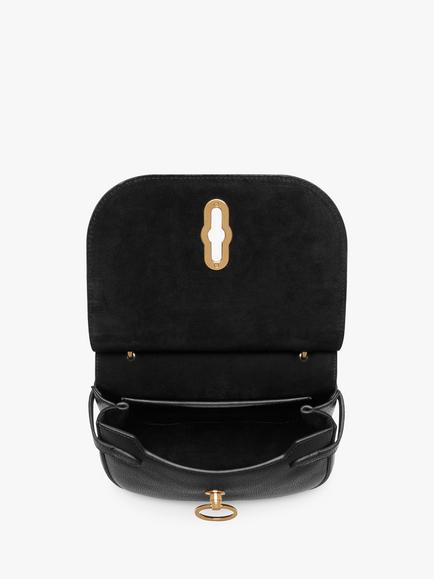 Mulberry Small Amberley Small Classic Grain Leather Satchel Bag - view 2, Black