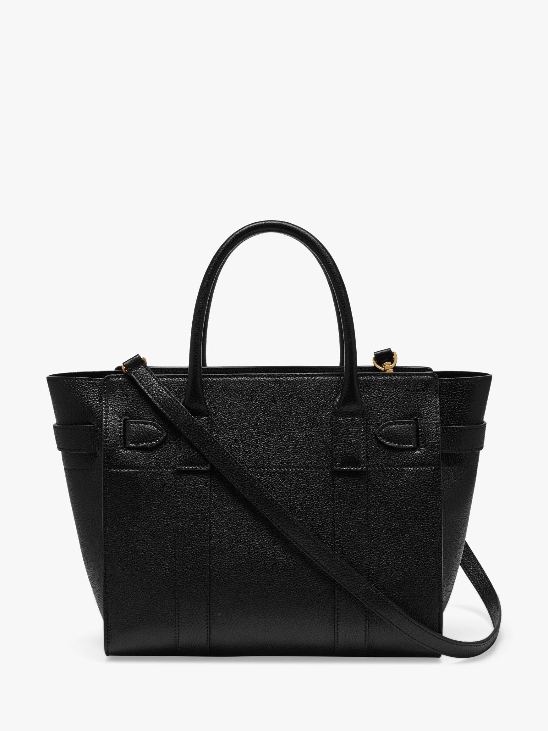 Mulberry Small Bayswater Zipped Classic Grain Leather Tote Bag