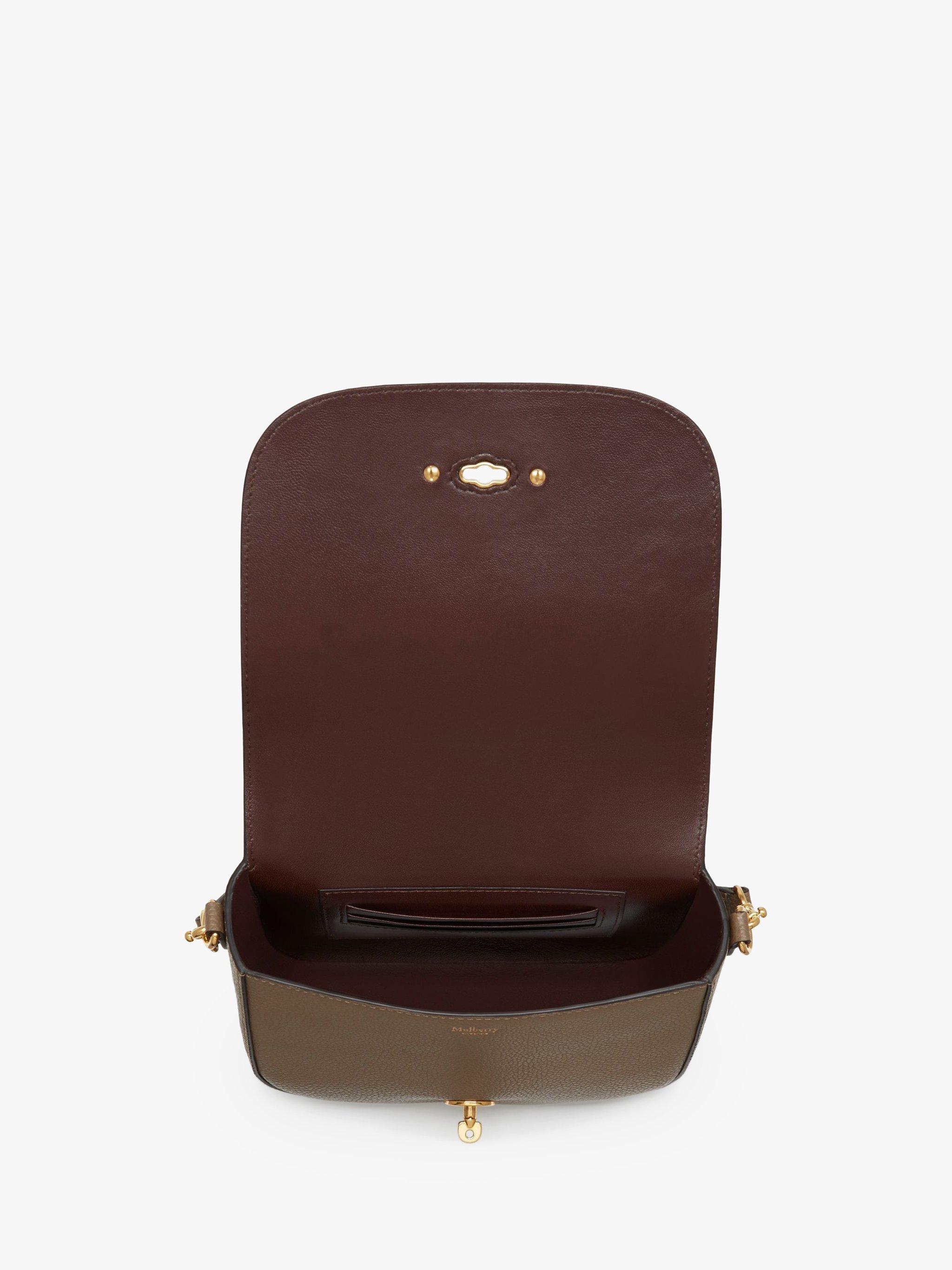 Mulbery Small Darley Classic Grain Leather Satchel Bag Clay