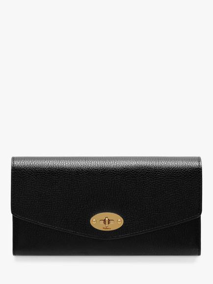 Mulberry Darley Small Classic Grain Leather Wallet, Black