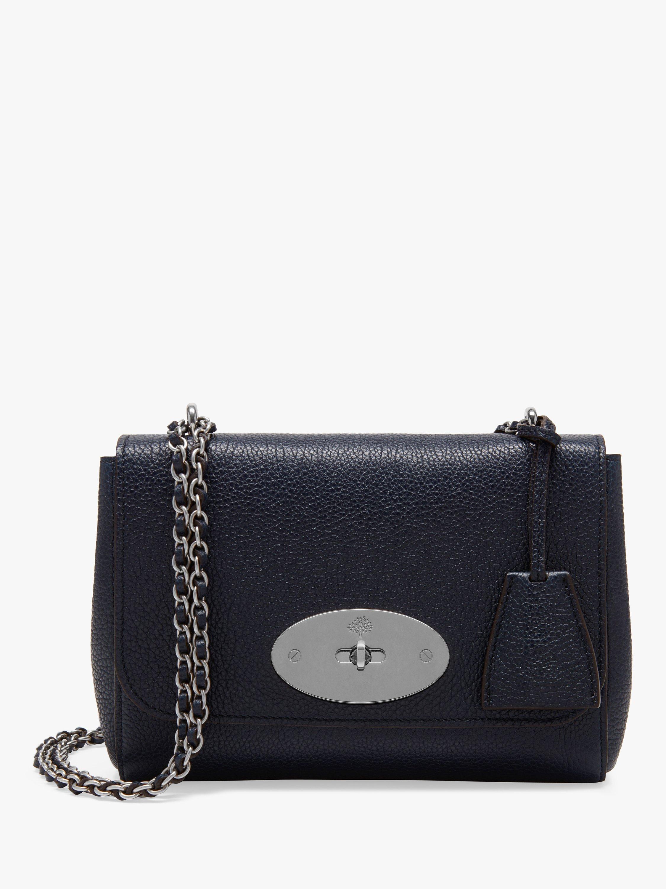Mulberry Lily Small Classic Grain Leather Cross Body Bag, Midnight