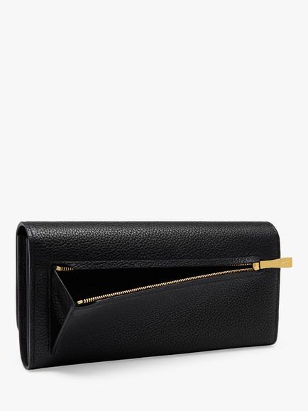 Mulberry Small Classic Grain Leather Continental Wallet - view 2, Black
