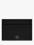 Mulberry Continental Small Classic Grain Leather Credit Card Slip, Black/Gold
