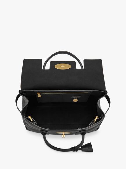 Mulberry Bayswater Classic Grain Leather Handbag - view 2, Black