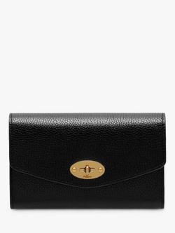Mulberry Darley Classic Grain Leather Medium Wallet, Black