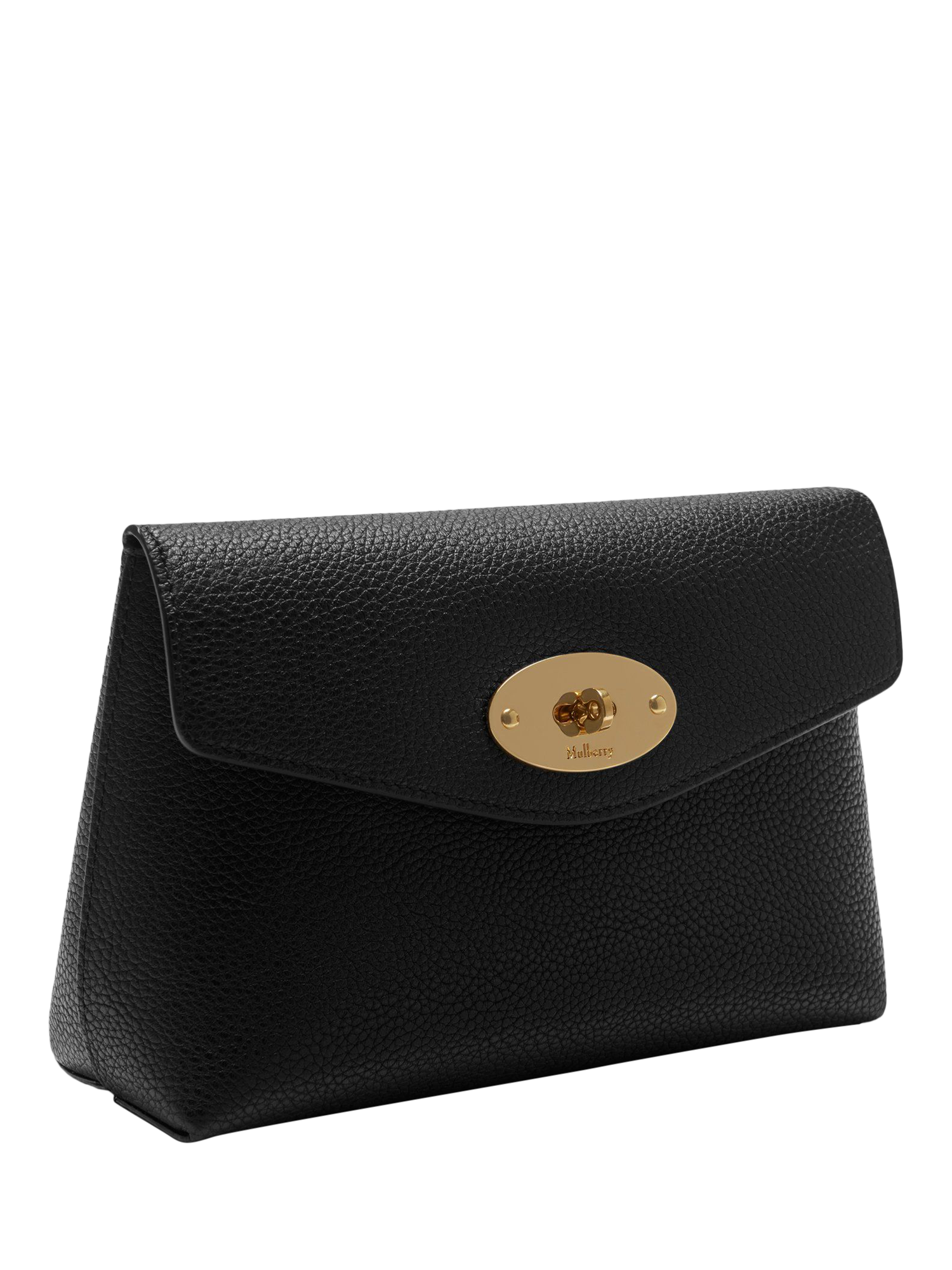 Product image 4 of 4, which shows Mulberry Darley Classic Grain Leather Small Cosmetic Pouch, Black