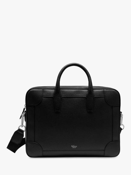 Mulberry Belgrave Small Classic Grain Leather Single Document Holder, Black