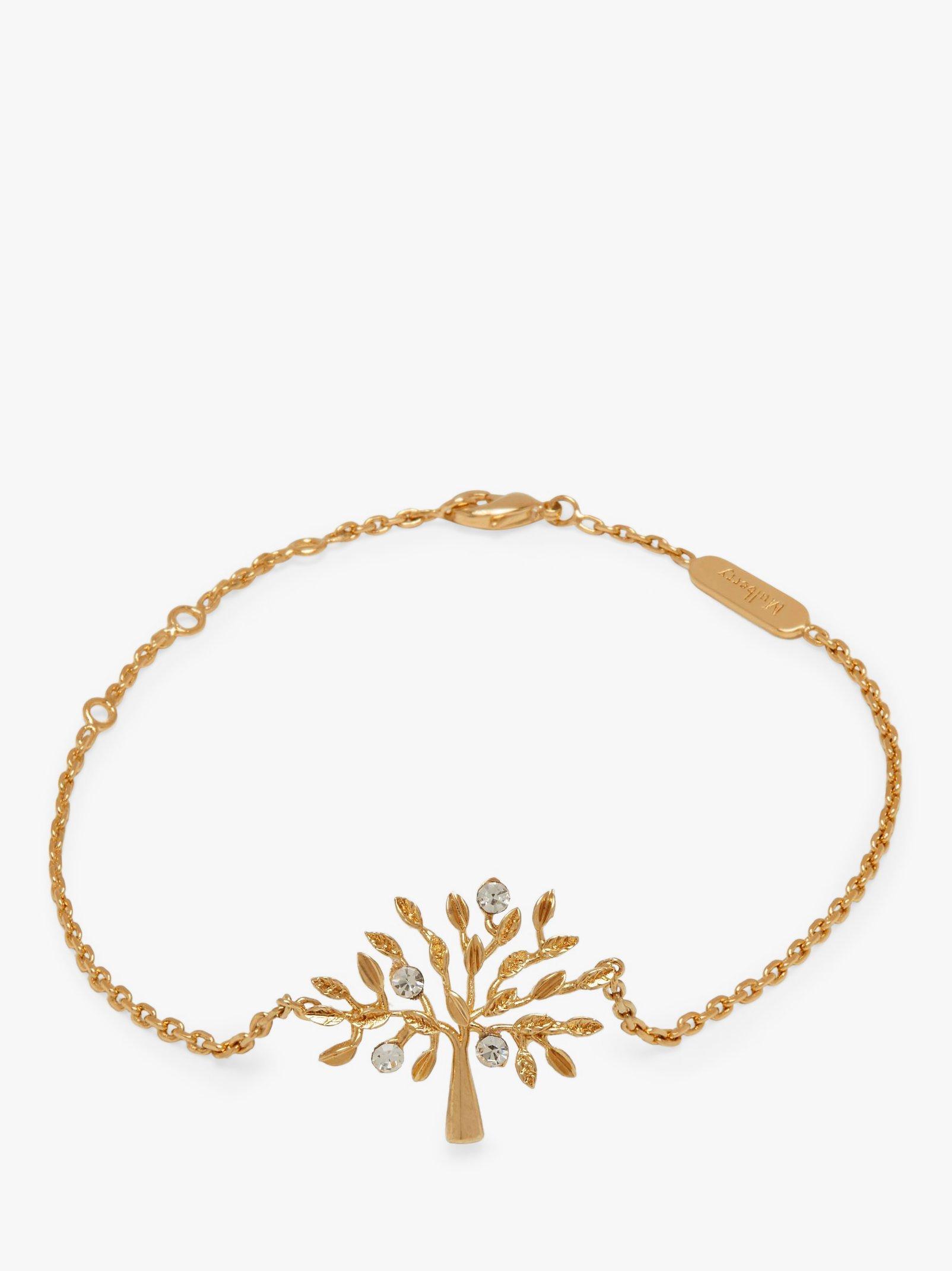 Product image 1 of 2, which shows Mulberry Tree Chain Bracelet, Gold