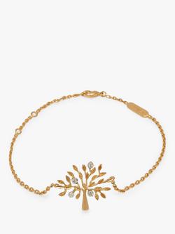 Mulberry Tree Chain Bracelet, Gold, Gold