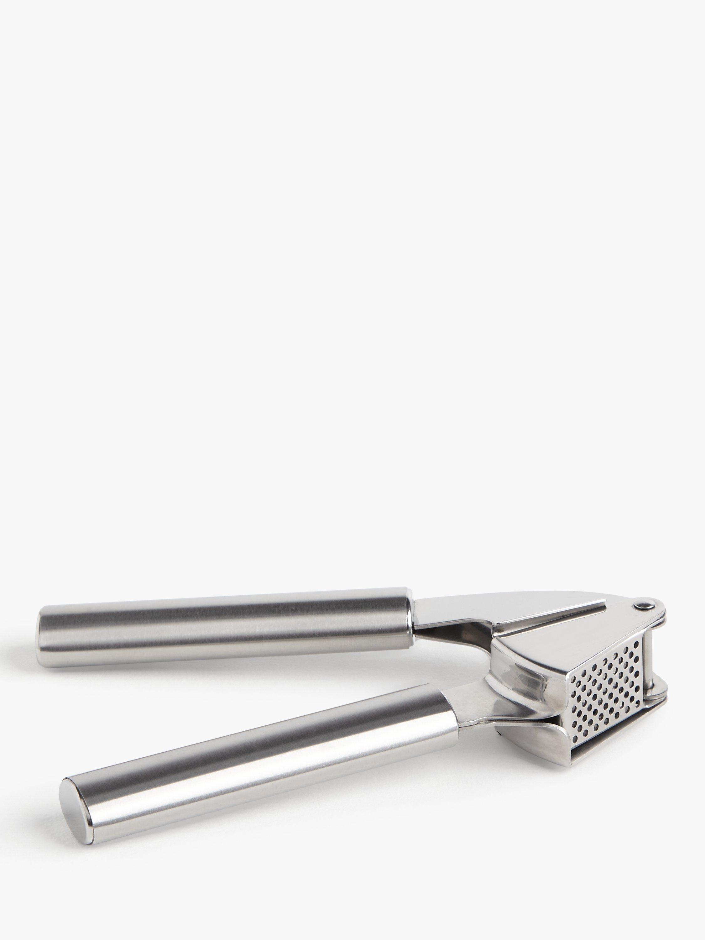 John Lewis & Partners Stainless Steel Garlic Crusher