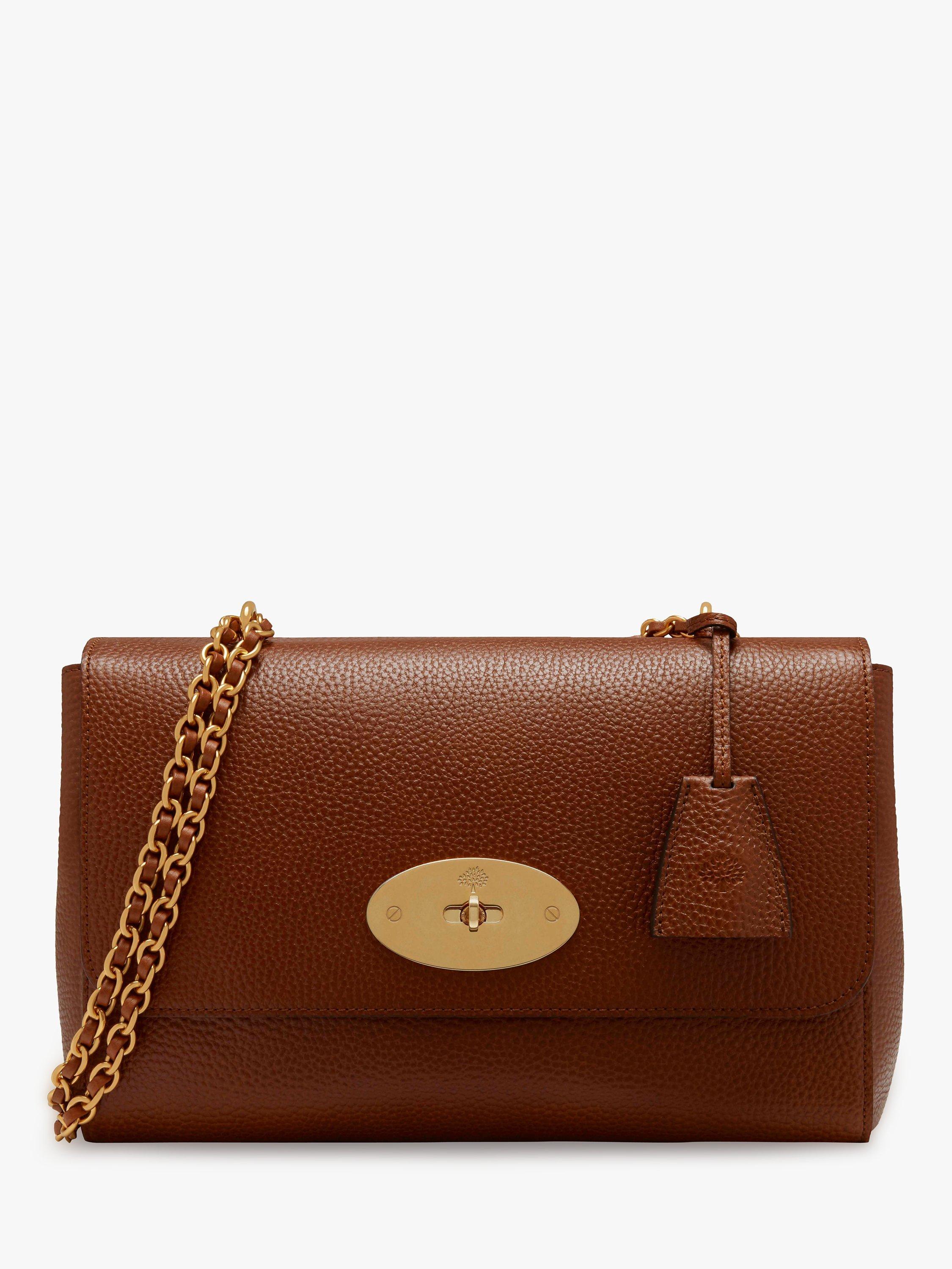 Mulberry Medium Lily Grain Veg Tanned Leather Shoulder Bag, Oak