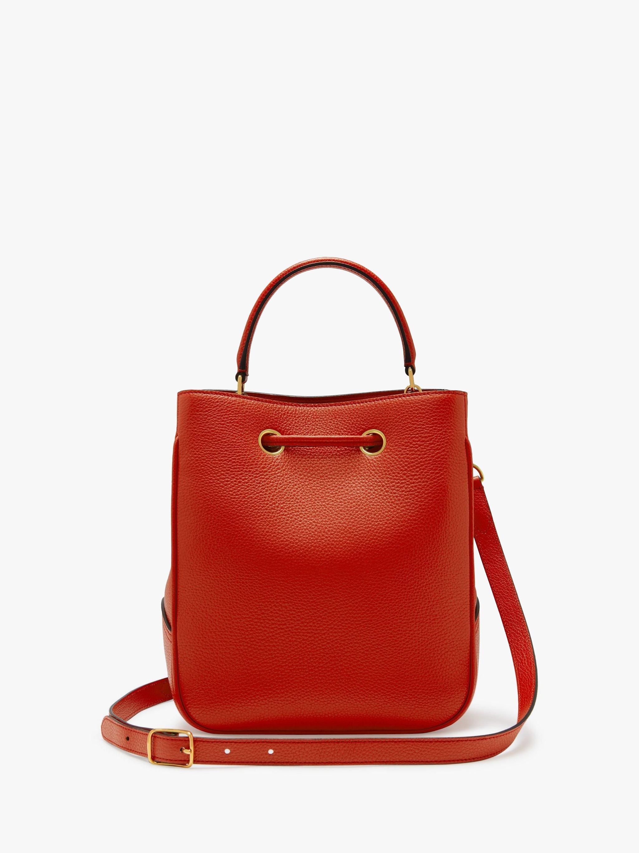 Mulberry Large Hampstead Classic Grain Leather Shoulder Bag Hibiscus Red