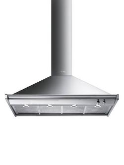 Smeg KD120HXE Chimney Cooker Hood, Stainless Steel, Stainless Steel
