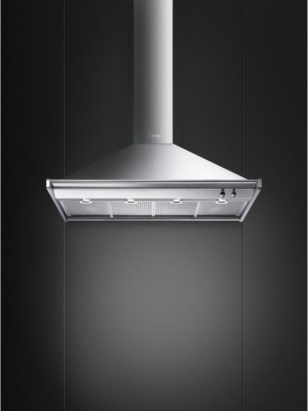 Smeg KD120HXE Chimney Cooker Hood, Stainless Steel - view 2, Stainless Steel