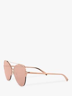 Tiffany & Co TF3063 Women's Cat's Eye Sunglasses, Rose Gold/Pink - view 2, Rose Gold/Pink