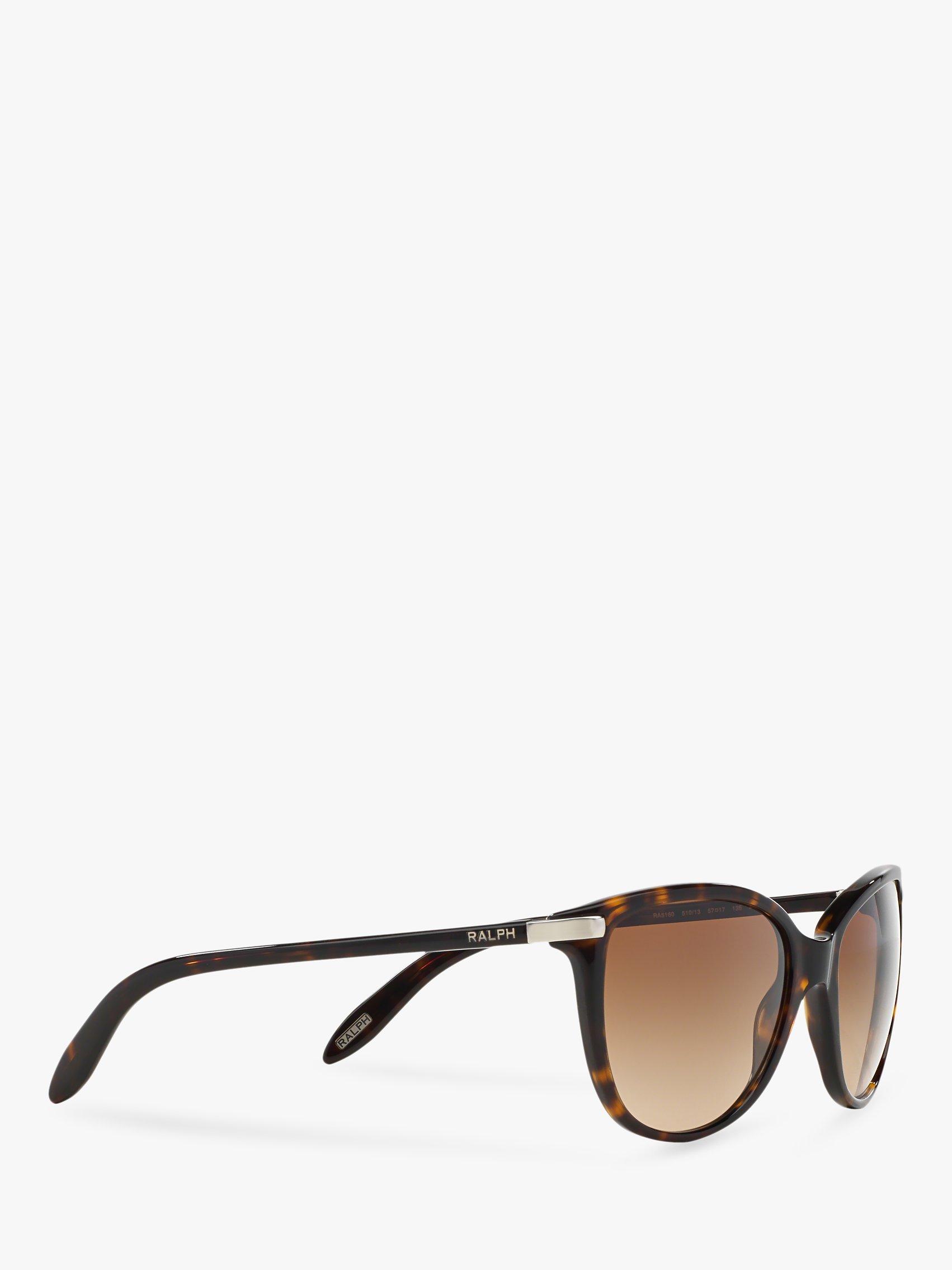 Product image 11 of 11, which shows Polo Ralph Lauren RA5160 Women's Cat's Eye Sunglasses, Dark Tortoise/Brown Gradient