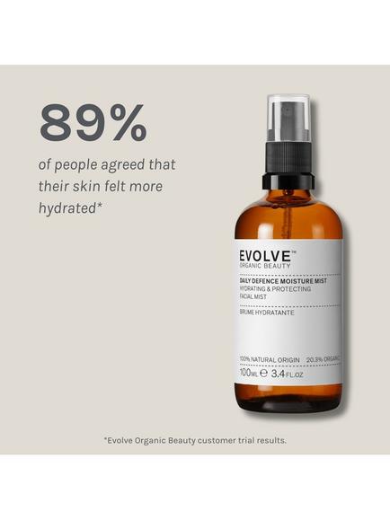 Evolve Organic Beauty Daily Defence Moisture Mist, 100ml - view 2, 