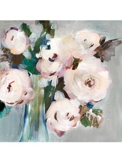 John Lewis Valeria Mravyan 'Bouquet I' Canvas Print, 60 x 60cm, Pale Pink, Pale Pink