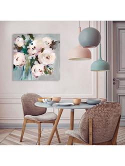 John Lewis Valeria Mravyan 'Bouquet I' Canvas Print, 60 x 60cm, Pale Pink - view 2, Pale Pink