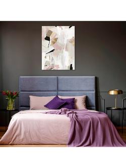 John Lewis - Black Rose Gold I Canvas Print, 80 x 60cm, Pink/Multi - view 2, Pink/Multi