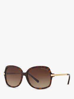Michael Kors MK2024 Women's Adrianna II Square Sunglasses, Tortoise/Brown Gradient