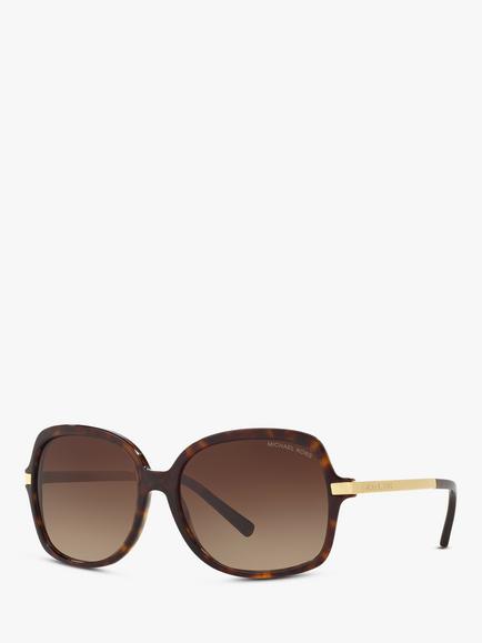 Michael Kors MK2024 Women's Adrianna II Square Sunglasses, Tortoise/Brown Gradient