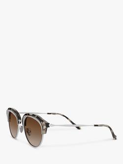 Giorgio Armani AR8117 Men's Oval Sunglasses - view 2, Havana/Brown Gradient