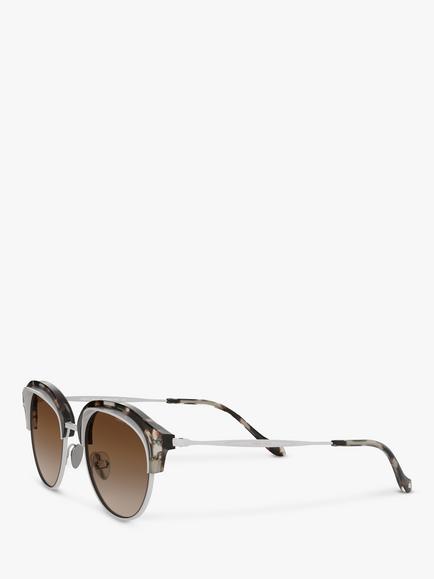 Giorgio Armani AR8117 Men's Oval Sunglasses - view 2, Havana/Brown Gradient