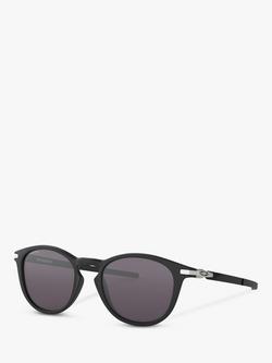 Oakley OO9439 Men's Pitchman R Prizm Round Sunglasses, Satin Black/Grey