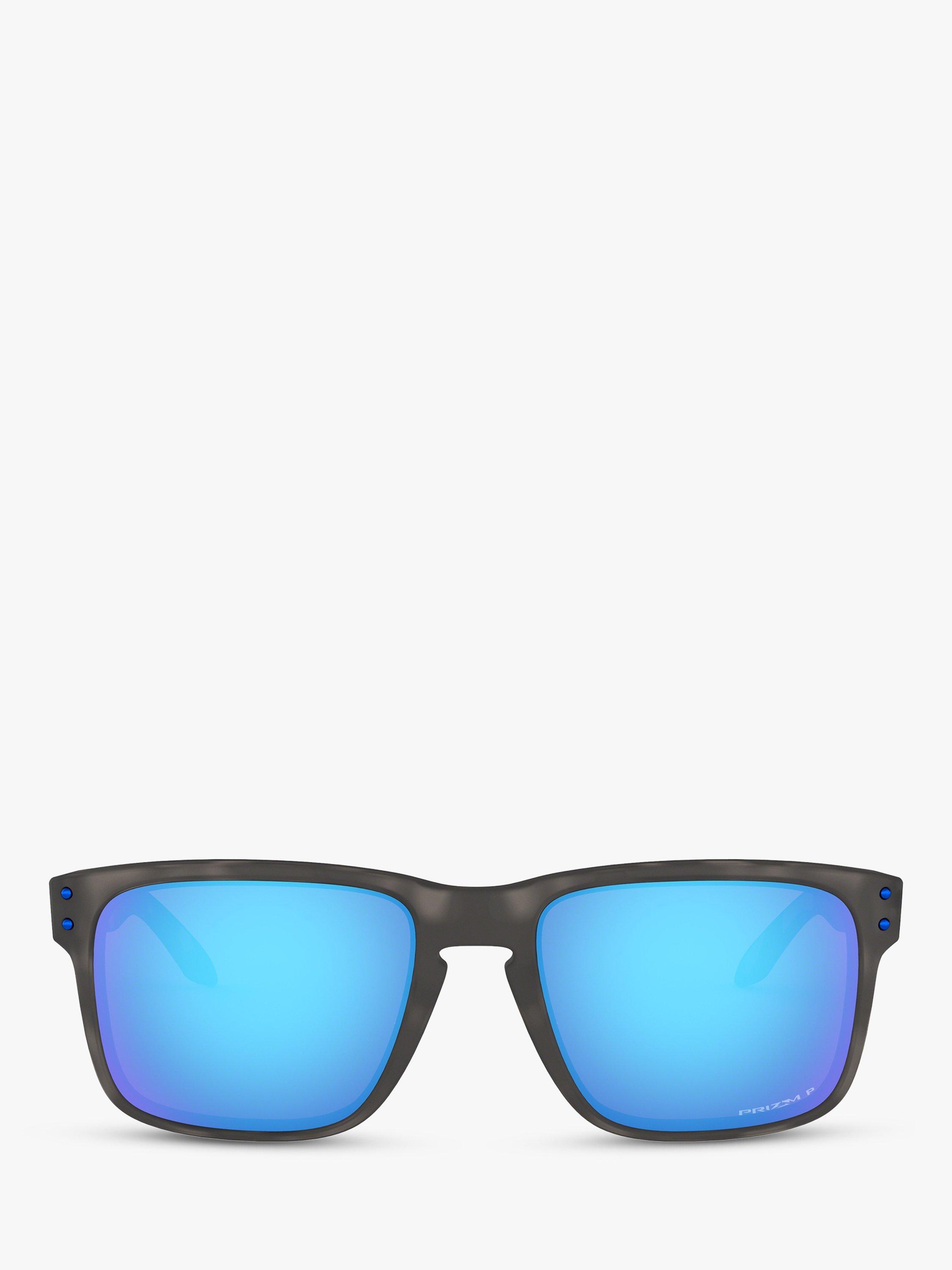 Product image 3 of 11, which shows Oakley OO9102 Men's Holbrook Prizm Polarised Square Sunglasses, Black/Tortoise