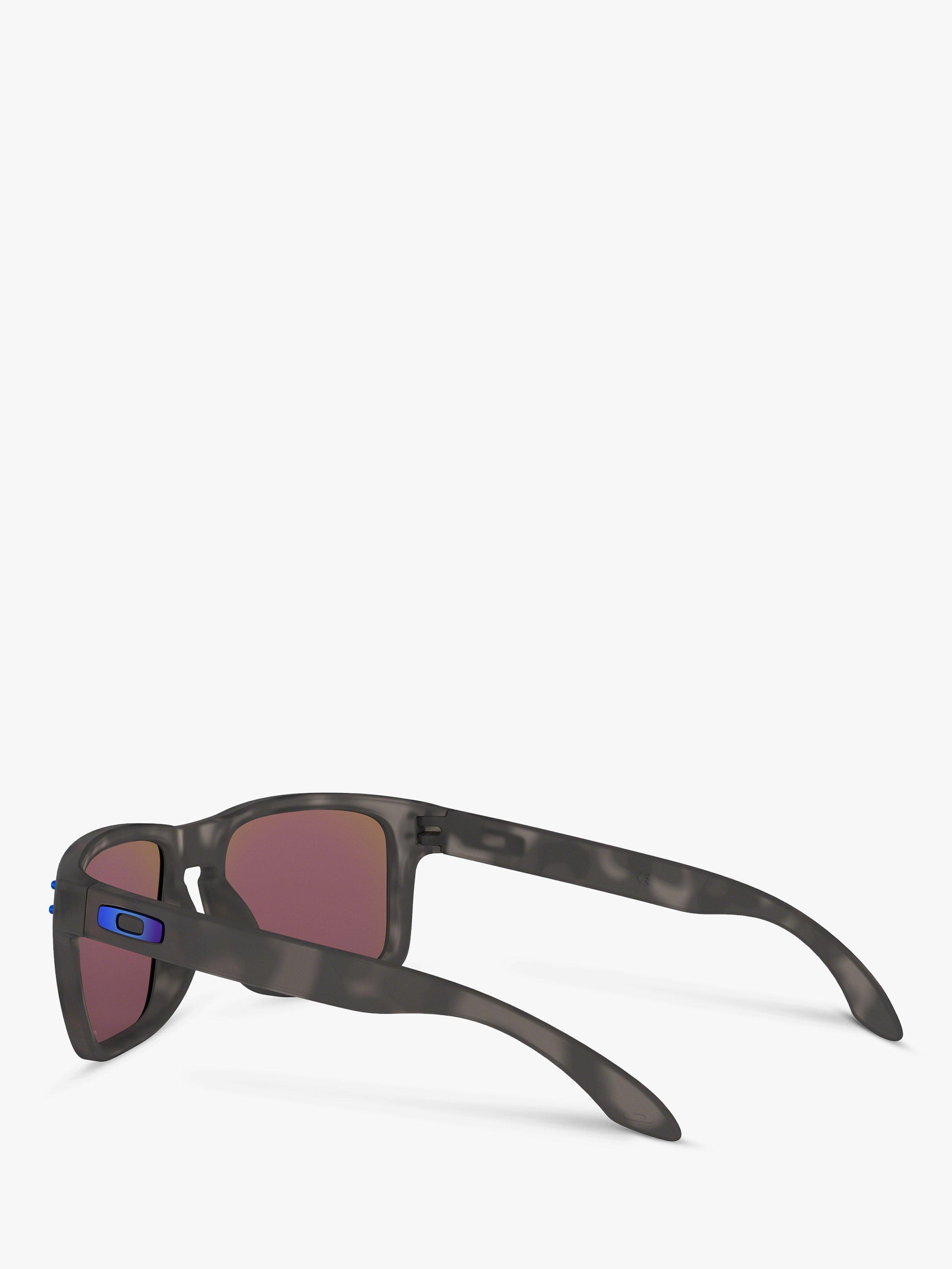 Product image 5 of 11, which shows Oakley OO9102 Men's Holbrook Prizm Polarised Square Sunglasses, Black/Tortoise