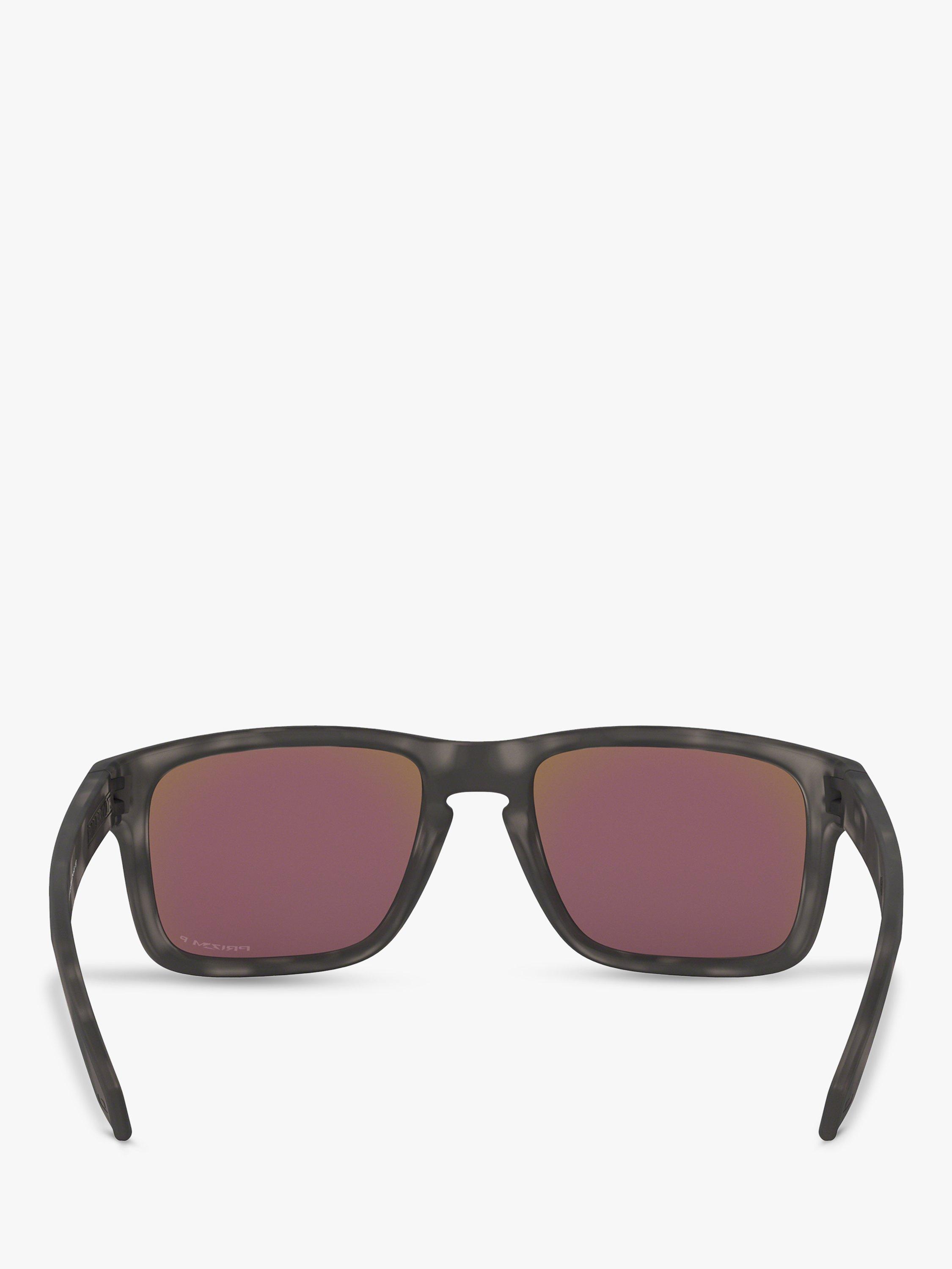 Product image 7 of 11, which shows Oakley OO9102 Men's Holbrook Prizm Polarised Square Sunglasses, Black/Tortoise