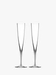 Waterford Crystal Elegance Glass Champagne Trumpets, 170ml, Set of 2, Clear