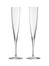 LSA International Lot De Deux Flutes à Champagne Moya Blanc CI