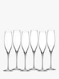 Waterford Crystal Elegance Champagne Celebration Crystal Glasses, 242ml, Set of 6, Clear