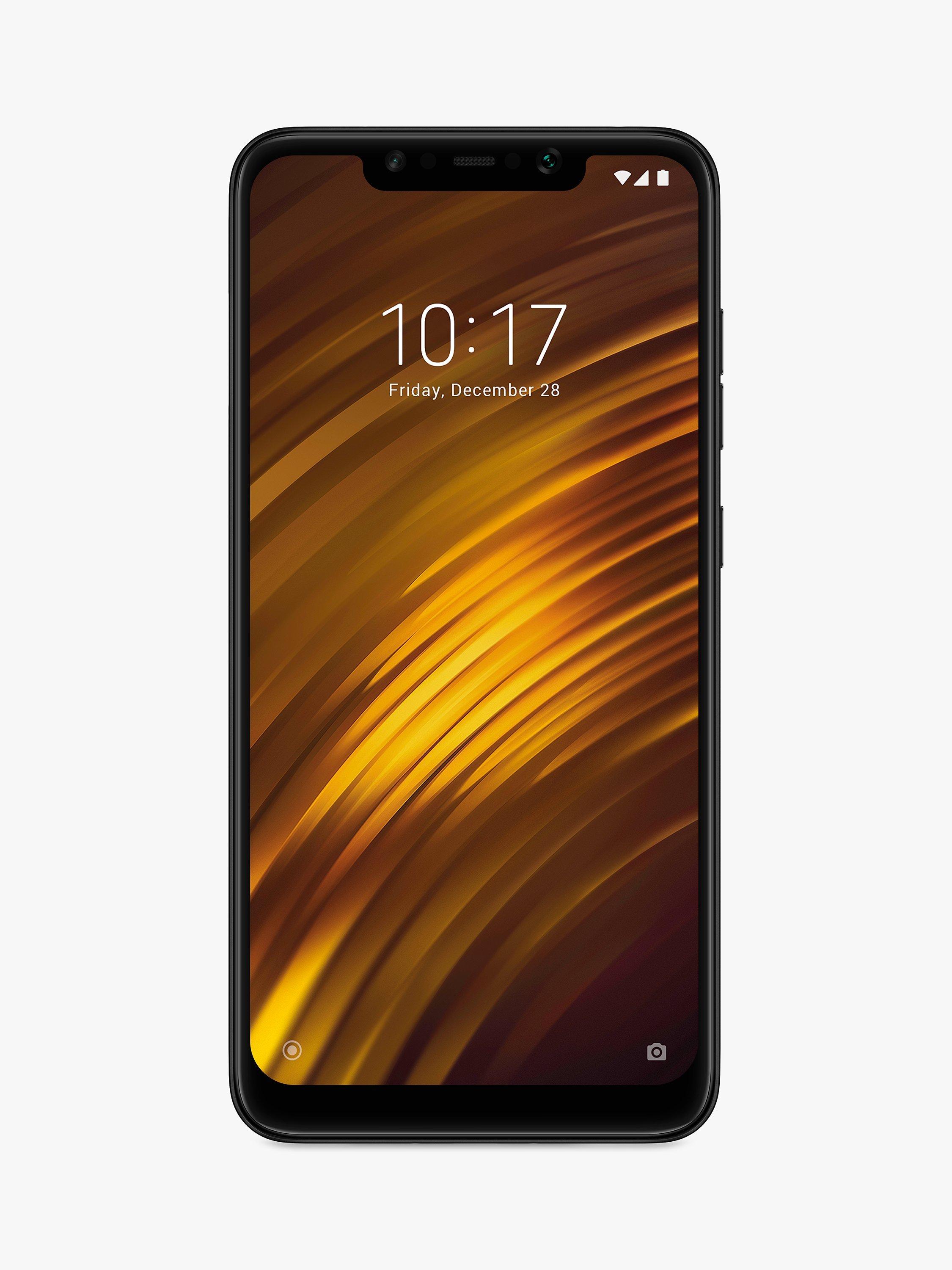 Xiaomi Pocophone F1 Dual SIM Smartphone, Android, 6.18”, 4G LTE, SIM Free, 128GB, Black