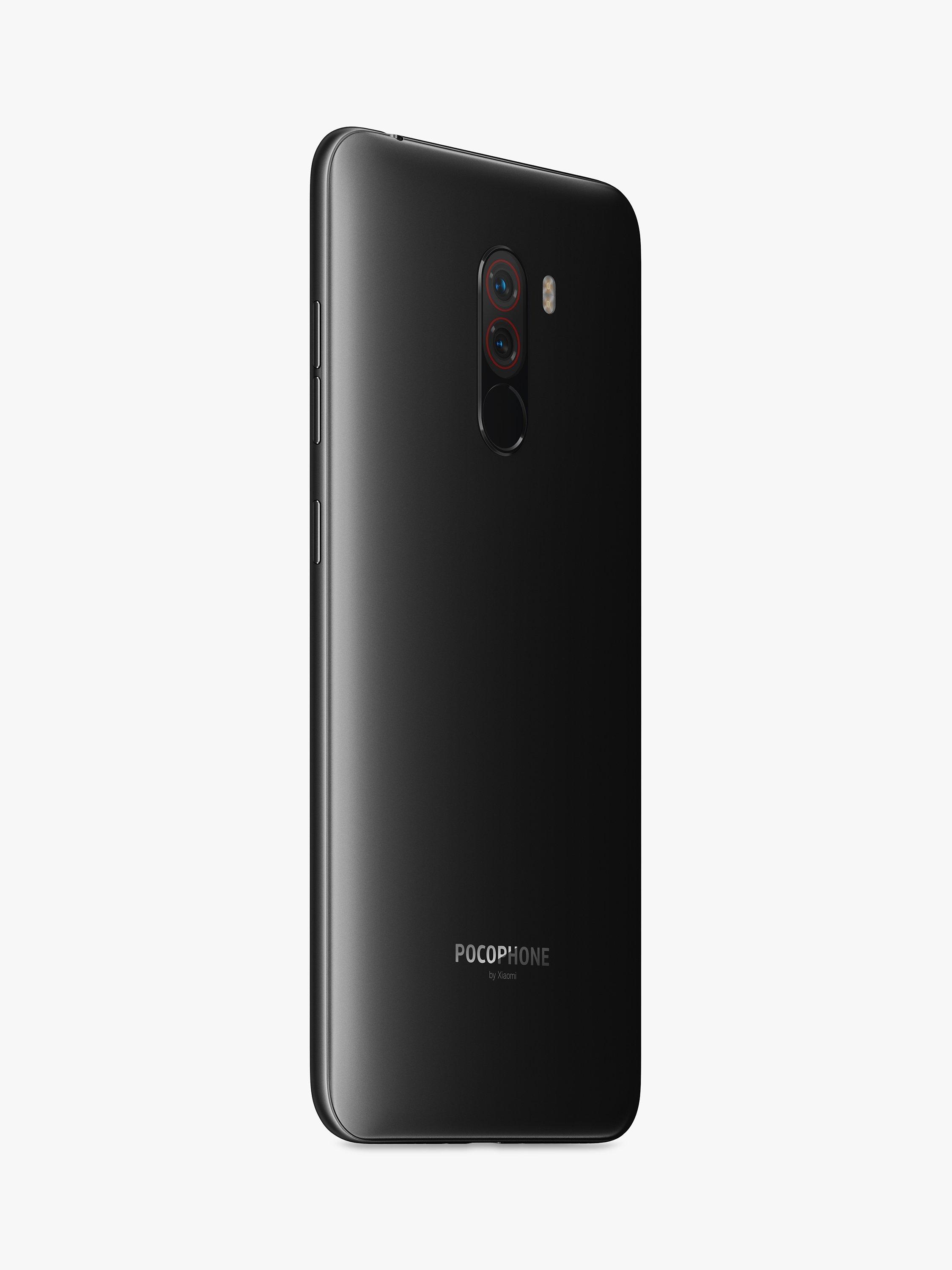 Xiaomi Pocophone F1 Dual SIM Smartphone, Android, 6.18”, 4G LTE, SIM Free,  128GB, Black