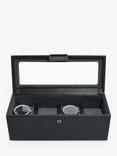 Stackers Glass 4 Watch Box, Black