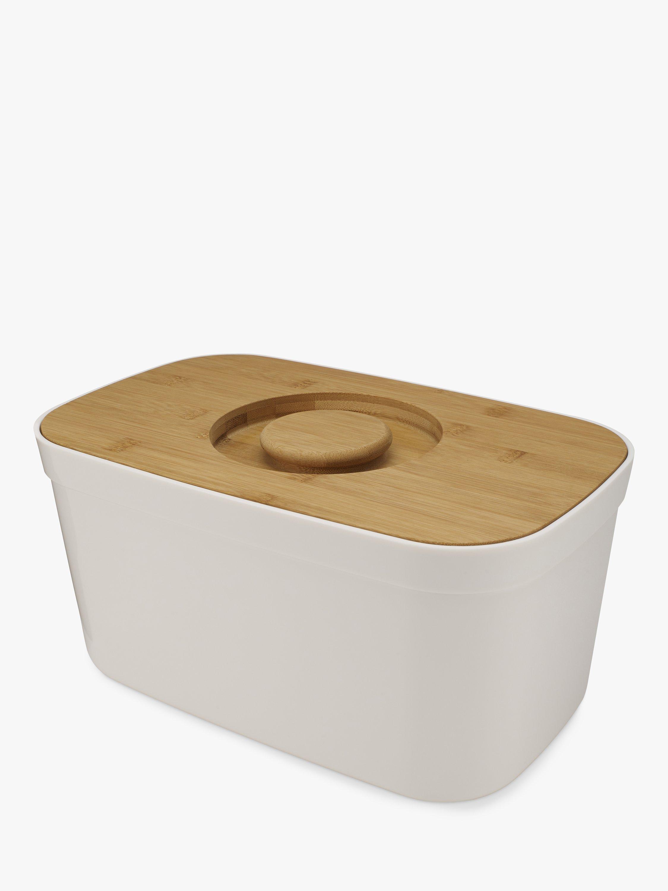 Joseph Joseph Bread Bin with Bamboo Wood Cutting Board Lid
