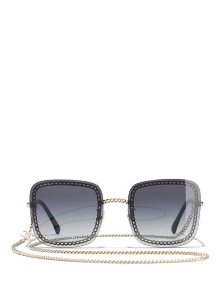 CHANEL Square Sunglasses CH4244 Gold/Grey - view 2, Gold/Grey
