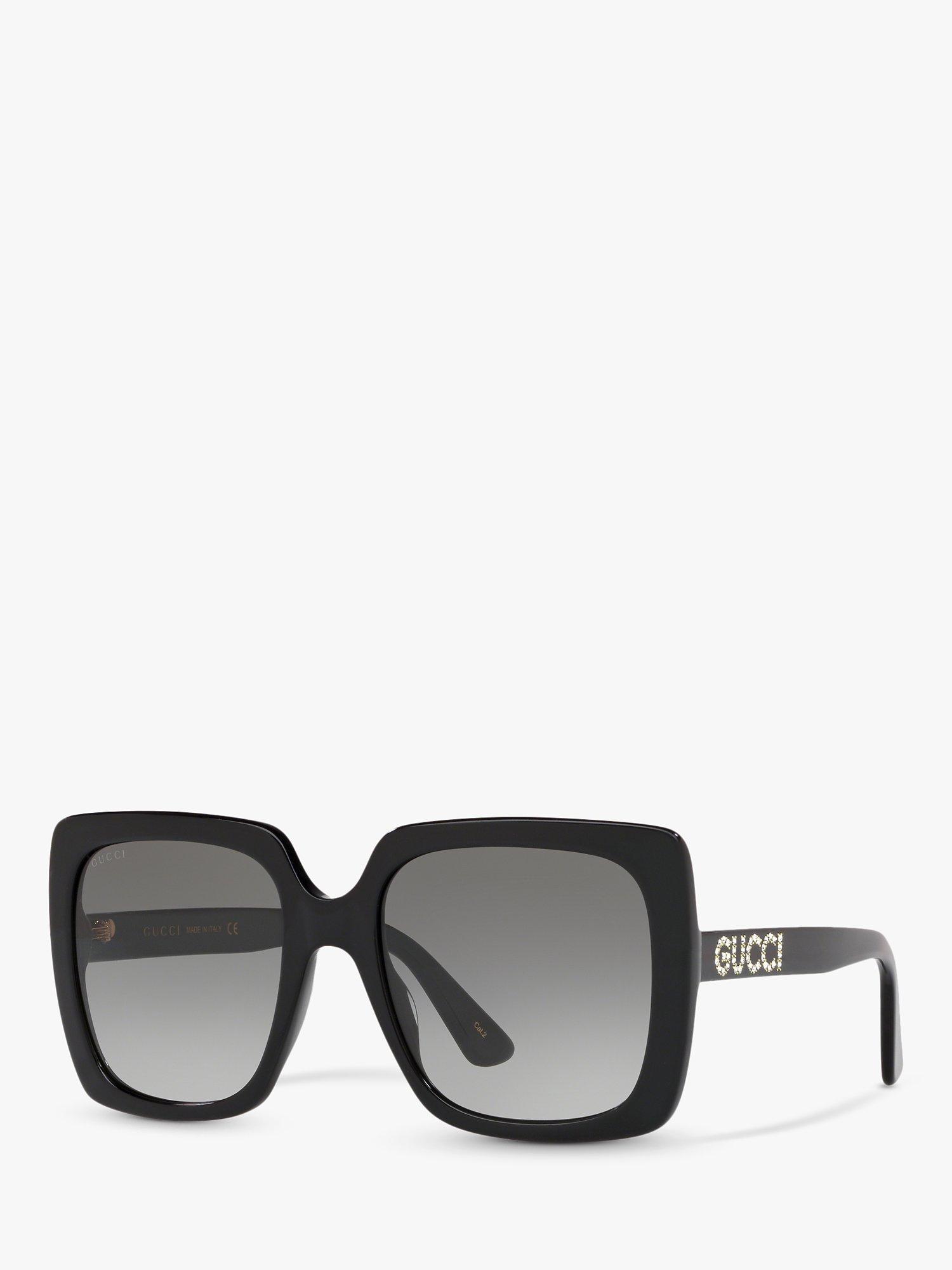 Gucci GG0418S Women s Square Sunglasses Black Grey Gradient