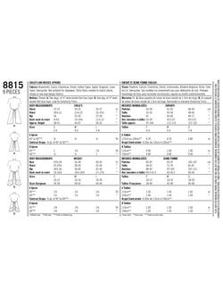 Simplicity Women's and Children Matching Aprons Sewing Pattern, 8815, A - view 2, 